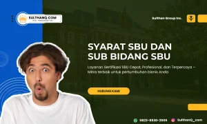 Syarat SBU dan Sub Bidang SBU