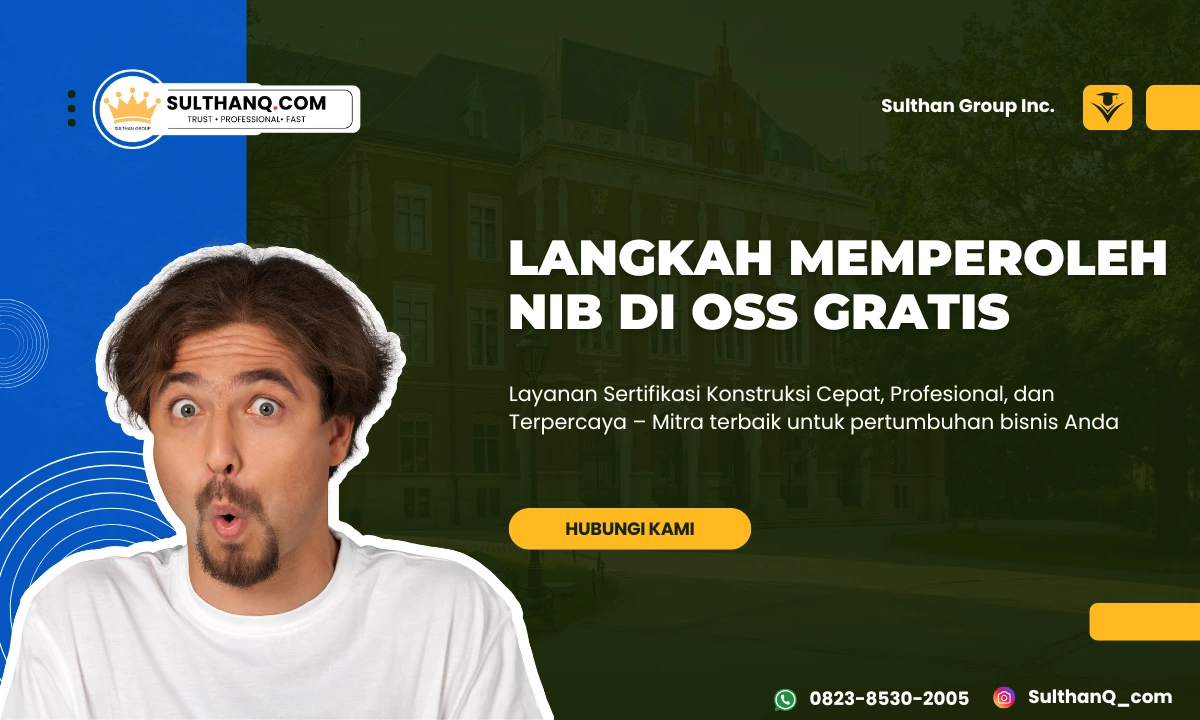 Langkah Memperoleh NIB di OSS Gratis