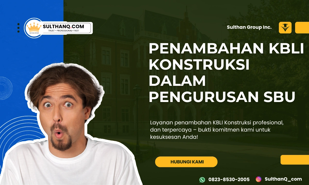 Penambahan KBLI Konstruksi