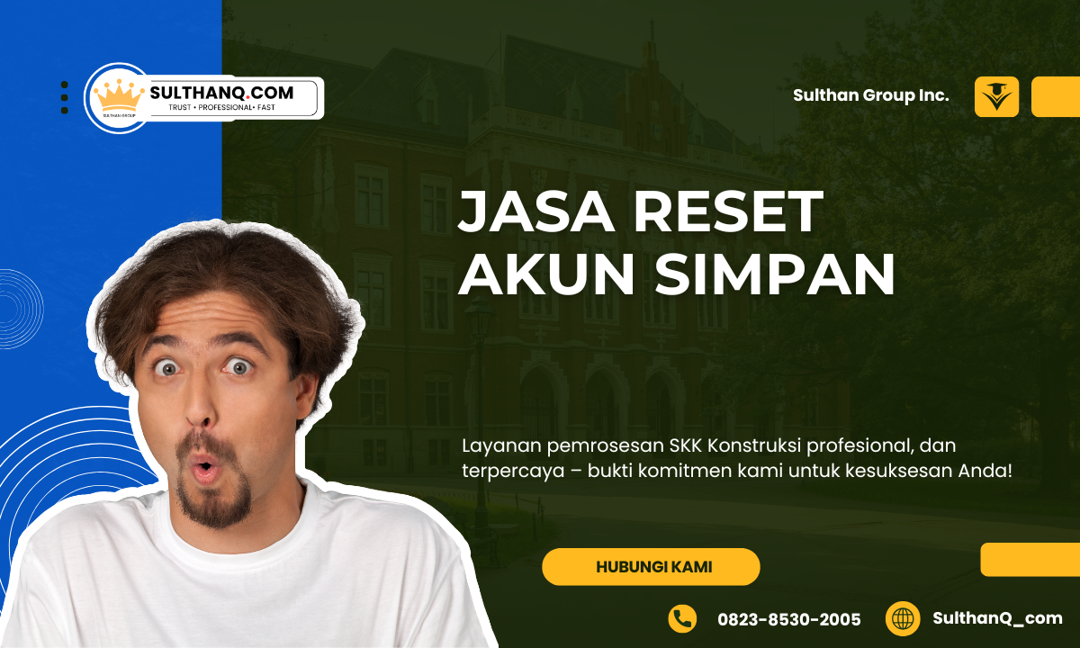 Jasa reset akun simpan